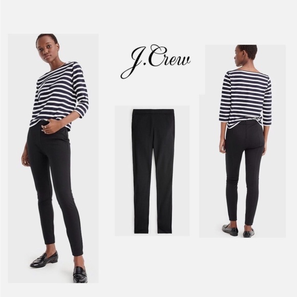 NWT J Crew any day ponte pants black medium - Picture 2 of 12